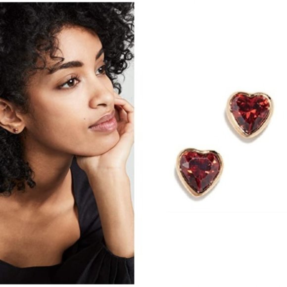 KATE SPADE NEW YORK Heart Romantic Rocks Stud Earrings & Necklace Set